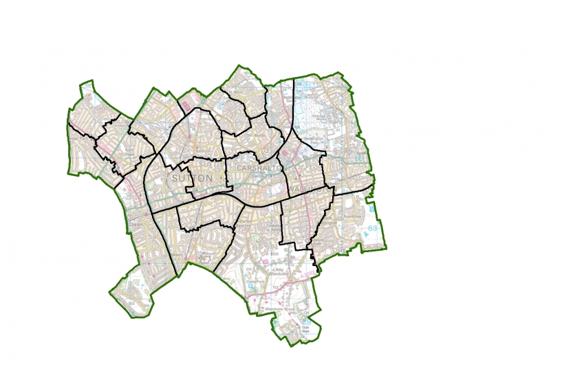 Sutton Council ward map