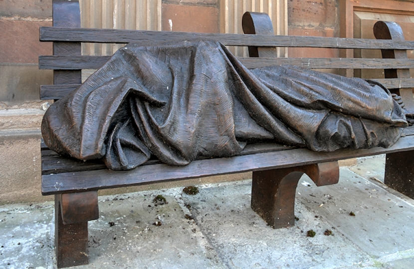 Homeless Jesus Statue