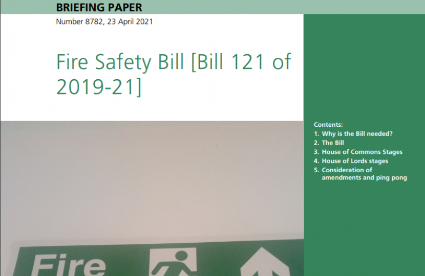 House of Commons Fire Safety Bill
