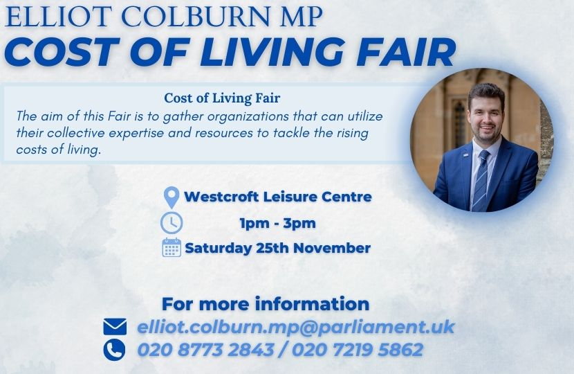 Elliot Colburn's Cost of Living Fair