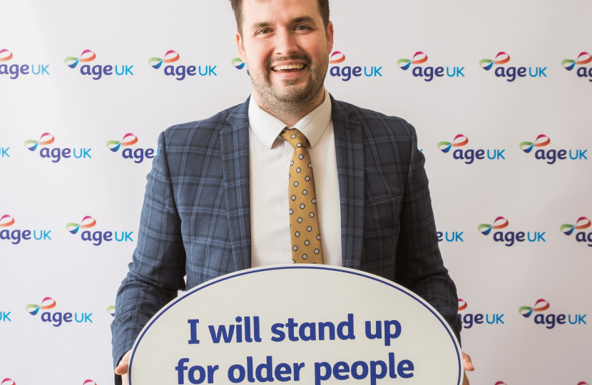 Elliot at the Age UK reception in Parliament