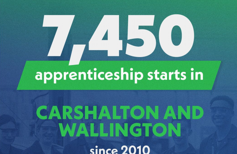 7,450 apprentice starts in our area since 2010