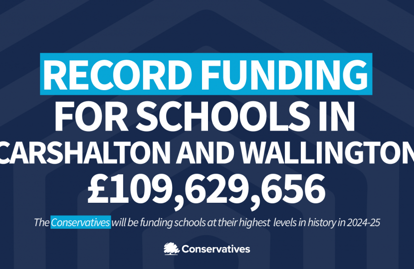 Record funding for schools in Carshalton and Wallington