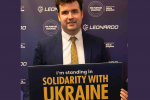 Elliot at the Solidarity with Ukraine drop-in in Parliament.