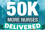 Graphic of DHSC extra nurses announcement