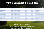 Latest roadworks bulletin