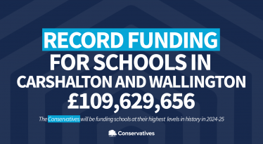Record funding for schools in Carshalton and Wallington