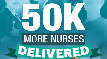 Graphic of DHSC extra nurses announcement